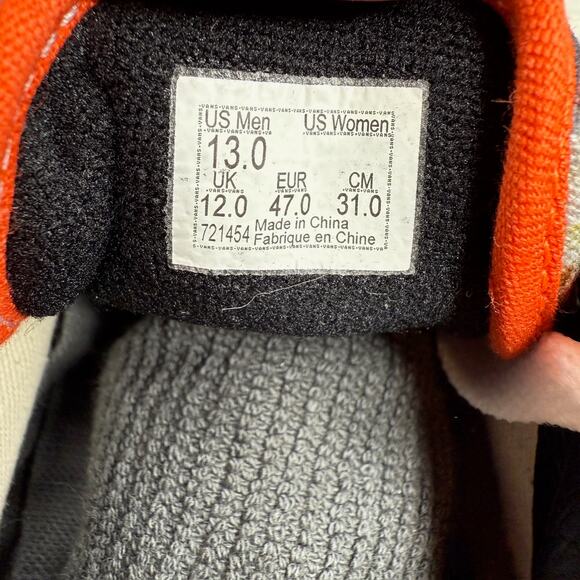 Vans Old Skool Custom Maroon and Floral Mens 13 - Picture 5 of 5